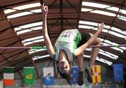 10 April 2010; Cathriona Farrell from Craughwell AC on her way to winning the U19 Girls High Jump. Woodie's DIY Juvenile Indoor Championships, Nenagh Indoor Arena, Nenagh, Co. Tipperary. Picture credit: Pat Murphy / SPORTSFILE