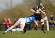 10 April 2010; Eoghan Grace, Shannon, is tackled by Kevin Hartigan, Garryowen. AIB League Division 1A, Shannon v Garryowen, Coonagh, Limerick. Picture credit: Stephen McCarthy / SPORTSFILE