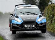 4 April 2016; The Circuit of Ireland Rally takes place this coming weekend from the 7th to the 9th of April. Pictured during testing are Jamie Anderson and Ross Whittock, Great Britain, in a Ford Fiesta R5. Clontibret, Co. Monaghan. Picture credit: Philip Fitzpatrick / SPORTSFILE