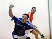 10 April 2010; Paul Brady, Cavan, in action against Charly Shanks, Armagh. GAA Handball 40x20 All-Ireland Senior Singles Final, Paul Brady, Cavan v Charly Shanks, Armagh.  Kingscourt, Cavan. Picture credit: Oliver McVeigh / SPORTSFILE