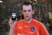 10 April 2010; Charly Shanks, Armagh, with his runners up medal, All-Ireland Senior Singles. GAA Handball 40x20 All-Ireland Senior Singles Final, Paul Brady, Cavan v Charly Shanks, Armagh.  Kingscourt, Cavan. Picture credit: Oliver McVeigh / SPORTSFILE