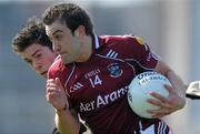 11 April 2010; Nicky Joyce, Galway, in action against Dermot McBride, Derry. Allianz GAA Football National League Division 1 Round 7, Galway v Derry, Pearse Stadium, Galway. Picture credit: Ray Ryan / SPORTSFILE