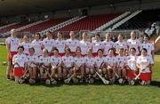 11 April 2010; The Tyrone squad. Camogie National League Division 4 Final, Tyrone v Westmeath, Healy Park, Omagh, Co. Tyrone. Picture credit: Ray McManus / SPORTSFILE