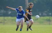 17 April 2010; Gillian Dufficy, Scoil Mhuire, Strokestown, in action against Fionnuala O'Driscoll, Mercy Heights, Skibbereen. Tesco All-Ireland Post Primary Schools Senior C Final, Mercy Heights, Skibbereen, Cork v Scoil Mhuire, Strokestown, Roscommon. Croagh, Limerick. Picture credit: Diarmuid Greene / SPORTSFILE