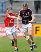 18 April 2010; Eoin Lynch, Galway, in action against Ben O'Connor, Cork. Allianz GAA Hurling National League, Division 1, Round 7, Galway v Cork, Pearse Stadium, Galway. Picture credit: Ray Ryan / SPORTSFILE
