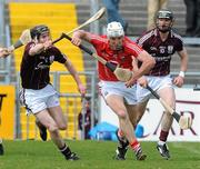 18 April 2010; Fintan O'Leary, Cork, in action against Niall Cahalan, Galway. Allianz GAA Hurling National League, Division 1, Round 7, Galway v Cork, Pearse Stadium, Galway. Picture credit: Ray Ryan / SPORTSFILE