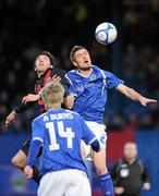 19 April 2010; Steven Douglas, Linfield, in action against Killian Brennan, Bohemians. Setanta Sports Cup Semi-Final 2nd Leg Linfield v Bohemians, Windsor Park, Belfast. Photo by Sportsfile