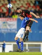 19 April 2010; Paul Munster, Linfield, in action against Ken Oman, Bohemians. Setanta Sports Cup Semi-Final 2nd Leg  Linfield v Bohemians, Windsor Park, Belfast. Photo by Sportsfile