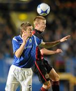 19 April 2010; Steven Douglas, Linfield, in action against Paddy Madden, Bohemians. Setanta Sports Cup Semi-Final 2nd Leg Linfield v Bohemians, Windsor Park, Belfast. Photo by Sportsfile