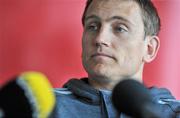 20 April 2010; Munster team manager Shaun Payne during a rugby squad press conference ahead of their Celtic League game against Ospreys on Saturday. University of Limerick, Limerick. Picture credit: Brian Lawless / SPORTSFILE