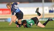 21 April 2010; Shaun Berne, Leinster, in action against Aidan Wynne, Connacht. Celtic League, Connacht v Leinster, Sportsground, Galway. Picture credit: Ray Ryan / SPORTSFILE