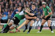 21 April 2010; Simon Keogh, Leinster, in action against John Muldoon, Connacht. Celtic League, Connacht v Leinster, Sportsground, Galway. Picture credit: Ray Ryan / SPORTSFILE