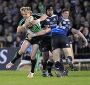 21 April 2010; Fionn Carr, Connacht, in action against Eoin O Malley, Leinster. Celtic League, Connacht v Leinster, Sportsground, Galway. Picture credit: Ray Ryan / SPORTSFILE