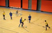 19 April 2010; A general view of the action during the game. National Colleges and Universities Futsal Cup Final, IT Carlow v DIT, University of Limerick, Limerick. Picture credit: Diarmuid Greene / SPORTSFILE