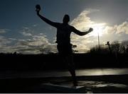 15 April 2016; Gavin McLoughlin, Letterkenny IT, competes in the men's shot putt event, which he finished in second place. Irish Universities Athletic Association Track & Field Championships 2016, Day 1. Morton Stadium, Santry, Co. Dublin. Picture credit: Cody Glenn / SPORTSFILE