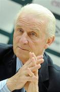 26 April 2010; Republic of Ireland manager Giovanni Trapattoni speaking during a senior training camp announcement. FAI Headquarters, Abbotstown, Dublin. Photo by Sportsfile