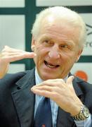 26 April 2010; Republic of Ireland manager Giovanni Trapattoni speaking during a senior training camp announcement. FAI Headquarters, Abbotstown, Dublin. Photo by Sportsfile