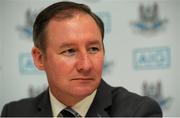 19 April 2016; Dublin manager Jim Gavin during a press conference. Dublin Football Press Conference, Gibson Hotel, Dublin. Picture credit: Seb Daly / SPORTSFILE