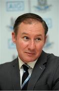 19 April 2016; Dublin manager Jim Gavin during a press conference. Dublin Football Press Conference, Gibson Hotel, Dublin. Picture credit: Seb Daly / SPORTSFILE