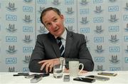 19 April 2016; Dublin manager Jim Gavin during a press conference. Dublin Football Press Conference, Gibson Hotel, Dublin. Picture credit: Seb Daly / SPORTSFILE