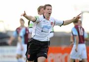 30 April 2010; Garry Breen, Dundalk, celebrates after scoring his side's firsst goal. Airtricity League Premier Division, Drogheda United v Dundalk, Hunky Dorys Park, Drogheda, Co. Louth. Photo by Sportsfile