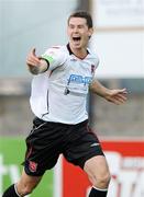 30 April 2010; Garry Breen, Dundalk, celebrates after scoring his side's second goal. Airtricity League Premier Division, Drogheda United v Dundalk, Hunky Dorys Park, Drogheda, Co. Louth. Photo by Sportsfile