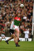 10 June 2001; Pat Fallon of Mayo gather possession of a high-ball against Paul Durcan of Sligo during the Bank of Ireland Connacht Senior Football Championship Semi-Final match between Mayo and Sligo at MacHale Park in Castlebar, Mayo. Photo by Damien Eagers/Sportsfile
