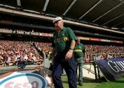 10 June 2001; Offaly manager Michael Bond ahead of the Guinness Leinster Senior Hurling Championship Semi-Final match between Kilkenny and Offaly at Croke Park in Dublin. Photo by Ray Lohan/Sportsfile