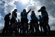 23 April 2016; MU Barnhall hold a team talk before the game. Bank of Ireland Leinster Women's Paul Cusack Plate Final, Garda/Westmanstown v MU Barnhall. Cill Dara RFC, Kildare. Picture credit: Sam Barnes / SPORTSFILE