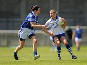 8 May 2010; Grainne Enright, Waterford, in action against Rosie Crowe, Cavan. Bord Gais Energy Ladies National Football League Division 3 Final, Cavan v Waterford, Parnell Park, Dublin. Picture credit: Stephen McCarthy / SPORTSFILE