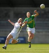 8 May 2010; Grainne Houston, Donegal, in action against Donna Berry, Kildare. Bord Gais Energy Ladies National Football League Division 2 Final, Kildare v Donegal, Parnell Park, Dublin. Picture credit: Stephen McCarthy / SPORTSFILE