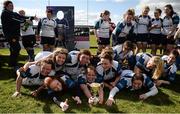 23 April 2016; The Edenderry squad celebrate with the cup. Bank of Ireland Leinster Women's Paul Flood Cup Final, Tullamore v Edenderry. Cill Dara RFC, Kildare. Picture credit: Sam Barnes / SPORTSFILE