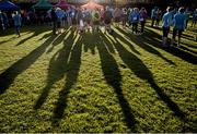 24 April 2016; Participants gather in the park ahead of the Dublin Remembers 1916 5K run. Mountjoy Square Park, Dublin.  Picture credit: Sam Barnes / SPORTSFILE