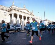 24 April 2016; Participants pass the General Post Office during the Dublin Remembers 1916 5K run. O'Connell Street, Dublin City Centre.  Picture credit: Sam Barnes / SPORTSFILE