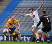 23 April 2016; Pat Burke, Clare, in action against Ciaran Fitzpatrick, and Mark Donnellan, Kildare. Allianz Football League, Division 3, Final, Clare v Kildare. Croke Park, Dublin. Picture credit: Ray McManus / SPORTSFILE