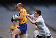 23 April 2016; Pat Burke, Clare, in action against David Hyland, Kildare. Allianz Football League, Division 3, Final, Clare v Kildare. Croke Park, Dublin. Picture credit: Ray McManus / SPORTSFILE