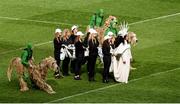 24 April 2016; A view of the Laochra entertainment performance after the Allianz Football League Final. Allianz Football League Finals, Croke Park, Dublin. Picture credit: Ray McManus / SPORTSFILE