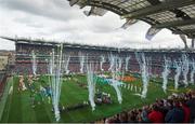 24 April 2016; A view of the Laochra entertainment performance after the Allianz Football League Final. Allianz Football League Finals, Croke Park, Dublin.  Picture credit: Piaras Ó Mídheach / SPORTSFILE