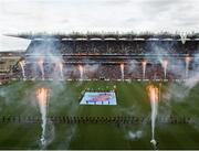 24 April 2016; A view of the Laochra entertainment performance after the Allianz Football League Final. Allianz Football League Finals, Croke Park, Dublin. Picture credit: Dáire Brennan / SPORTSFILE