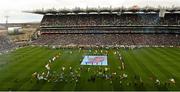 24 April 2016; A view of the Laochra entertainment performance after the Allianz Football League Final. Allianz Football League Finals, Croke Park, Dublin. Picture credit: Dáire Brennan / SPORTSFILE