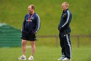 11 May 2010; Munster head coach Tony McGahan with Keith Earls, right, during rugby squad training ahead of their Celtic League Semi-Final game against Leinster on Saturday. University of Limerick, Limerick. Picture credit: Pat Murphy / SPORTSFILE