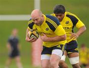 11 May 2010; Munster's John Hayes in action during rugby squad training ahead of their Celtic League Semi-Final game against Leinster on Saturday. University of Limerick, Limerick. Picture credit: Pat Murphy / SPORTSFILE