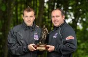 13 May 2010; Galway United manager Sean Connor with Galway United player Karl Sheppard who was presented with the Airtricity SWAI Player of the Month Award for April. University College Galway, Dangan, Galway. Picture credit: David Maher / SPORTSFILE