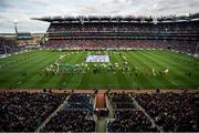 24 April 2016; A view of the Laochra entertainment performance after the Allianz Football League Final. Allianz Football League Finals, Croke Park, Dublin.  Picture credit: Ray McManus / SPORTSFILE