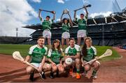 26 April 2016; John West, one of the world's leading suppliers of fish, launched a partnership deal with the GAA Féile competition at Croke Park. John West ambassadors Dublin senior footballer Philly McMahon, Waterford senior hurler Colin Dunford and Tipperary ladies senior footballer Sinead Delahunty were in attendance to help launch the sponsorship and lend some advice to the young Féile players in attendance. Pictured at the launch are, clockwise from left, Cian Duffy, Faye Murphy, Evin Dowling, Caoimhe Bourke, Tipperary, Philly McMahon, Dublin, Sinead Delahunty, Tipperary, and Colin Dunford, Waterford. Croke Park, Dublin.  Picture credit: Brendan Moran / SPORTSFILE