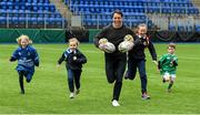 27 April 2016; Polish and Irish rugby teams will meet for the first time for a friendly match on May 21st in Donnybrook Stadium, as part of this year’s PolskaÉire Festival. Arka Gdynia, Poland’s champions, will face a Leinster Representative Side in this historic encounter. In attendance at today’s PolskaÉire Festival 2016 launch were the acting Minister of State Áodhan Ó Ríordáin, the President of Leinster Rugby, Mr. Robert McDermott  and the Polish Ambassador to Ireland, Mr. Ryszard Sarkowicz. The second PolskaÉire Festival will take place all over the island of Ireland from May 16-22. In total, there will be over 70 events organized across Ireland and Poland: in Arklow, Balbriggan, Cork, Dublin, Ennis, Galway, Gdynia, Gorey, Kielce, Kilkenny, Kraków, Limerick, Rzeszów, Swords, Warszawa, Wexford… to name just a few! The festival is co-organised by approximately 30 different partners in Poland and Ireland, under the auspices of the Department of Justice and the Polish Embassy in Dublin. For more information on the festival and full programme, go to: www.polskaeirefestival.org. Pictured is Leinster's Isaac Boss with, from left, Marta Rakowska, aged 10,  Victoria Kasperkiewicz, aged 8, Martyna Kasperkiewicz, aged 12, and Freddie Guilbaud, aged 6, all from Ballsbridge. Donnybrook Stadium, Dublin. Picture credit: Piaras Ó Mídheach / SPORTSFILE