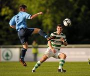 14 May 2010; Greg Bolger, UCD, in action against James Chambers, Shamrock Rovers. Airtricity League, Premier Division, UCD v Shamrock Rovers, UCD Bowl, Belfield, Dublin. Picture credit: David Maher / SPORTSFILE