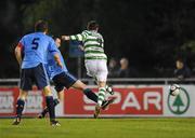 14 May 2010; Gary Twigg, Shamrock Rovers, shoots to score his side's second goal. Airtricity League, Premier Division, UCD v Shamrock Rovers, UCD Bowl, Belfield, Dublin. Picture credit: David Maher / SPORTSFILE