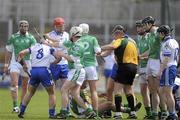 15 May 2010; An altercation breaks out between the teams during the first half. Ulster GAA Hurling Senior Championship Second Round, London v Monaghan, Casement Park, Belfast. Picture credit: Oliver McVeigh / SPORTSFILE