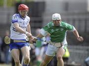 15 May 2010; Richard O'Connell, London, in action against Deaglan Crowe, Monaghan. Ulster GAA Hurling Senior Championship Second Round, London v Monaghan, Casement Park, Belfast. Picture credit: Oliver McVeigh / SPORTSFILE